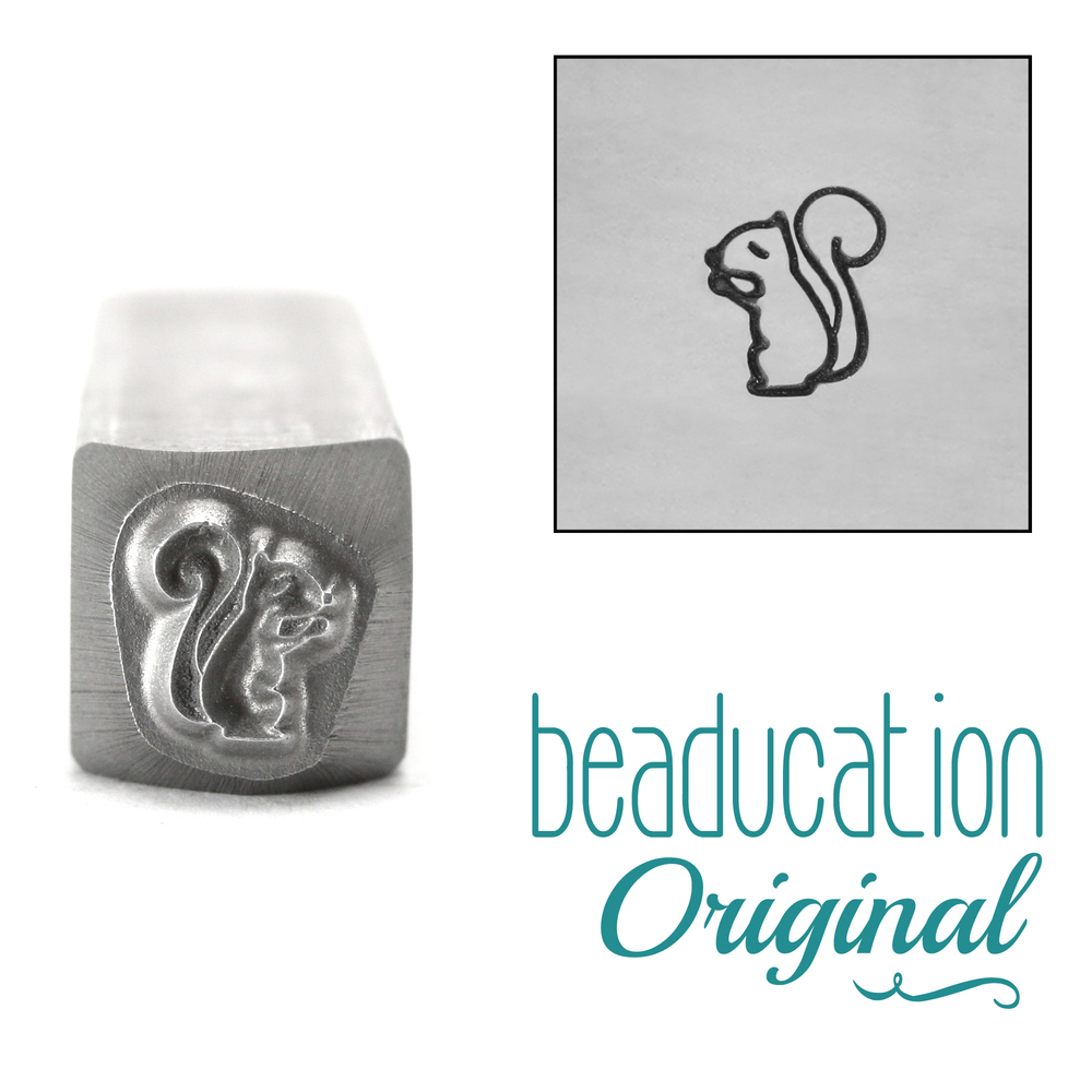Metal Stamping Tools Squirrel Metal Design Stamp, 6mm - Beaducation Original